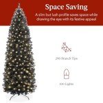 4.5ft Pre-Lit Black Halloween Tree for Spooky Decor