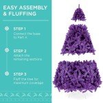 9ft Pre-Lit Purple Halloween Tree with Lights