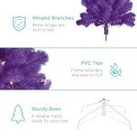 9ft Pre-Lit Purple Halloween Tree with Lights