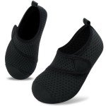 VIFUUR Kids Quick-Dry Aqua Water Shoes – Black