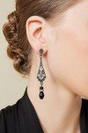 1920s Vintage Pearl Drop Earrings - Art Deco Style
