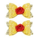 Halloween Princess Bow Clips - Set of 2