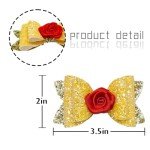 Halloween Princess Bow Clips - Set of 2
