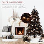 12ft Pre-Lit Black Tree for Halloween Decor