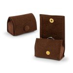 Velvet Ring Box - Stylish & Safe Storage (Brown)