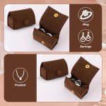 Velvet Ring Box - Stylish & Safe Storage (Brown)