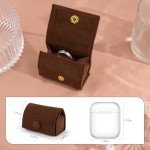 Velvet Ring Box - Stylish & Safe Storage (Brown)