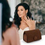 Velvet Ring Box - Stylish & Safe Storage (Brown)