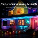 Smart RGB Outdoor String Lights for Halloween Fun