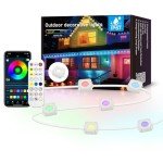 Smart RGB Outdoor String Lights for Halloween Fun