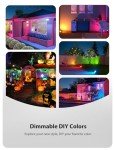 RGB LED Flood Lights for Halloween Parties - 3 Pack