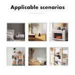 Joogour Mysterious Black Robe Grim Reaper Statue - Gothic Spooky Decor for Garden or Bookshelf - 5.9 inch Resin Figurine - Perfect Horror & Halloween Decor.