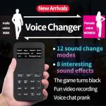 Bewinner Ghostface Voice Changer, Handheld Microphone Voice Changer, Portable Mini Voice Changer Device, with 8 Sound Effects, for Phone Calling Gaming (Bewinnerygektwg7h0)