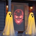 2 Pack Spooky Ghost Decorations with Remote Lights