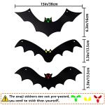 YUJUN 12pcs Realistic 3D Flying Bats Decor