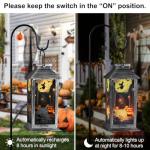 Outdoor Halloween Solar Lantern Decorations for Yards