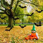 YUJUN 12pcs Realistic 3D Flying Bats Decor