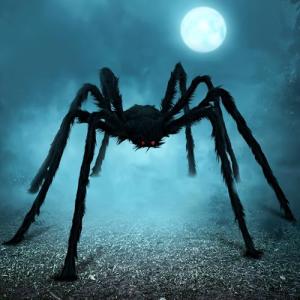 Giant 5 Ft Halloween Spider Decoration for Yard