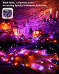 Orange & Purple Solar Halloween String Lights 78FT