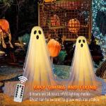 2-Pack Spooky Ghost String Lights with Remote