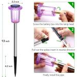 10-Pack Purple LED Solar Halloween Lights