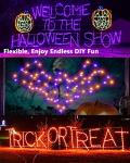 Orange & Purple Solar Halloween String Lights 78FT