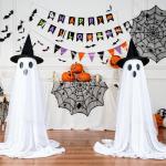 2-Pack Spooky Ghost String Lights with Remote