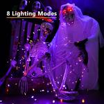 Orange & Purple Solar Halloween String Lights 78FT