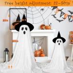 2-Pack Spooky Ghost String Lights with Remote