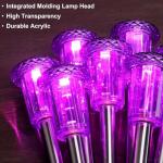 10-Pack Purple LED Solar Halloween Lights