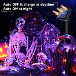 Orange & Purple Solar Halloween String Lights 78FT