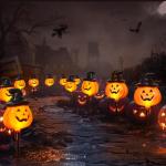 Solar Jack O'Lantern Stake String Lights - 6 Pack