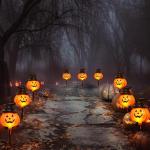 Solar Jack O'Lantern Stake String Lights - 6 Pack