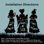 Hocus Pocus Outdoor Halloween Witch Yard Signs