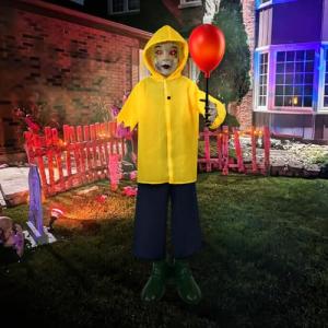 4 Ft Animated Halloween Decor with Sound & Lights