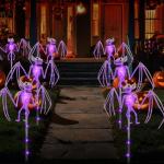 3D Scary Bat Solar Garden Lights - 2 Pack