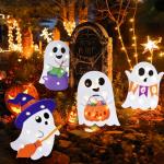 Light-Up Cute Ghost Yard Signs for Halloween