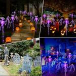 3D Scary Bat Solar Garden Lights - 2 Pack