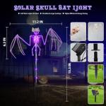 3D Scary Bat Solar Garden Lights - 2 Pack