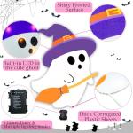 Light-Up Cute Ghost Yard Signs for Halloween