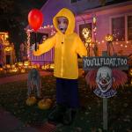4 Ft Animated Halloween Decor with Sound & Lights