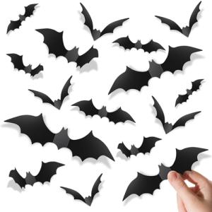 140Pcs 3D Scary Bat Stickers for Halloween