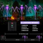 3D Scary Bat Solar Garden Lights - 2 Pack