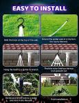 Giant LED Spider Web Halloween Decorations with Timer