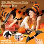 100pcs 3D Halloween Bat Stickers for Decor