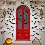 100pcs 3D Halloween Bat Stickers for Decor