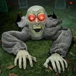 Zombie Groundbreaker Decoration with Sound and Flashing Eyes