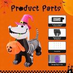 5.5 FT Halloween Skeleton Puppy Inflatable Decoration