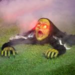 Zombie Groundbreaker Decoration with Sound and Flashing Eyes