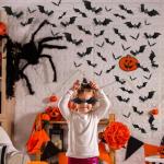 140Pcs 3D Scary Bat Stickers for Halloween